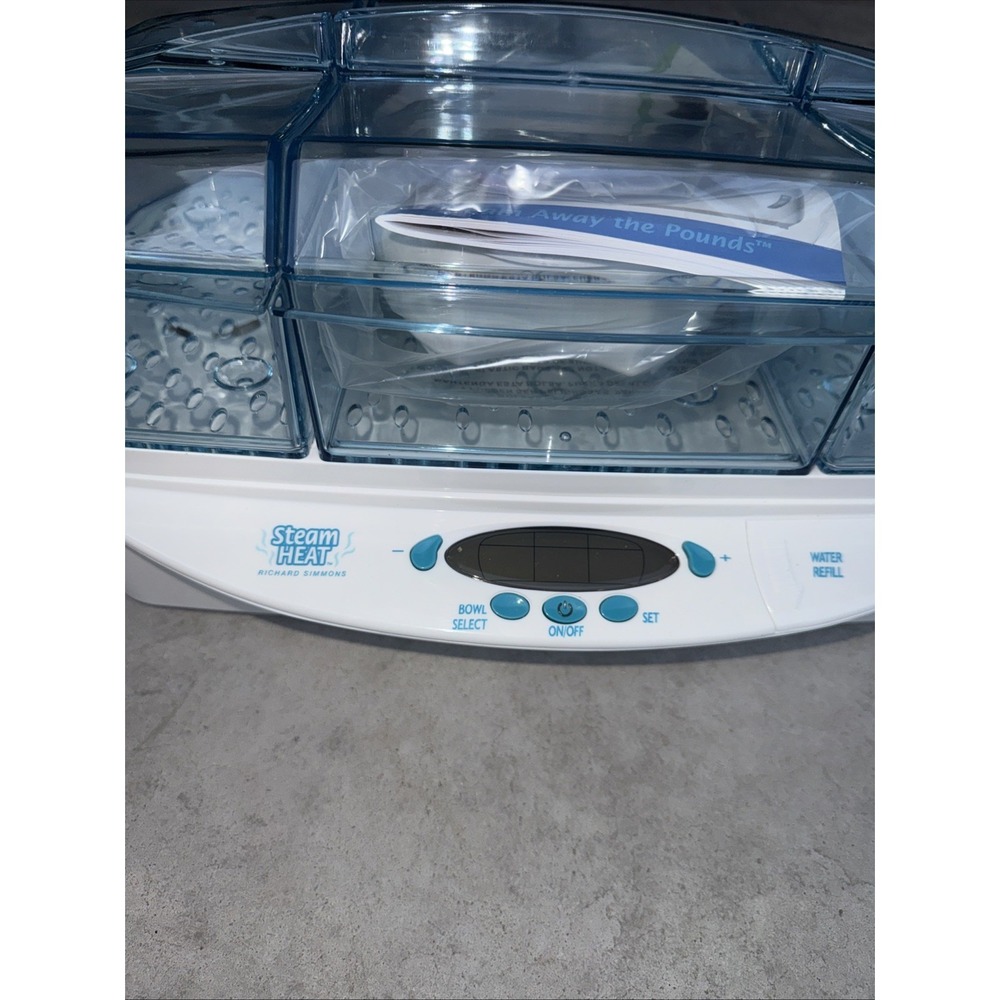 NEW Steam Heat • Richard Simmons Electric Steamer For Healthy Cooking Model EST7 - Picture 2 of 5